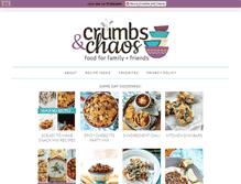 Tablet Screenshot of crumbsandchaos.net